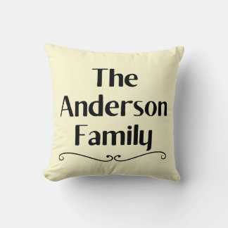 Almohada Personalizada con el Apellido Anderson