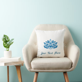 Almohada personalizada con espíritu corporal Blue