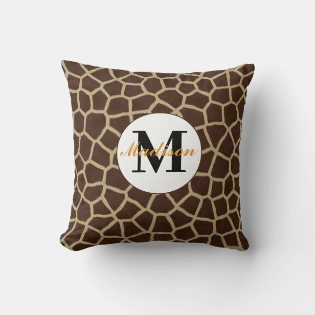 Almohada Personalizada con Estampado de Jirafa (Anverso)