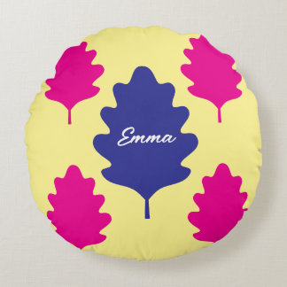 Almohada personalizada con flores y nombre para pa