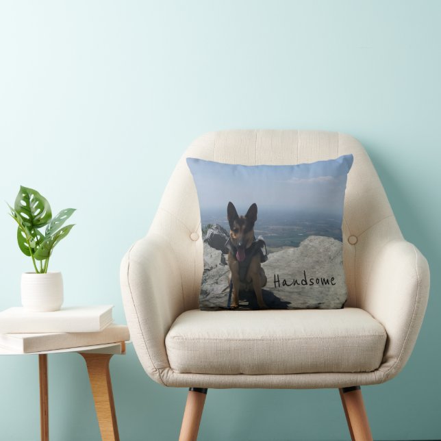 Almohada personalizada con foto de mascota (Silla)