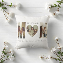 Almohada Personalizada con Foto de Moda TE AMAMOS 