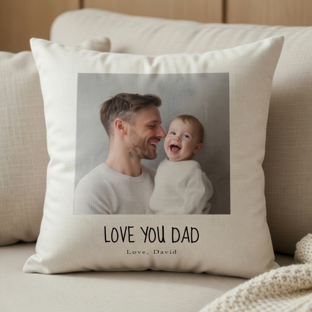 Almohada personalizada con foto de papá | Regalo d (Subido por el creador)