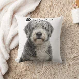 Almohada personalizada con foto de perro pastor gr