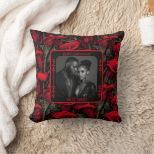 Almohada personalizada con foto de Sr y Sra