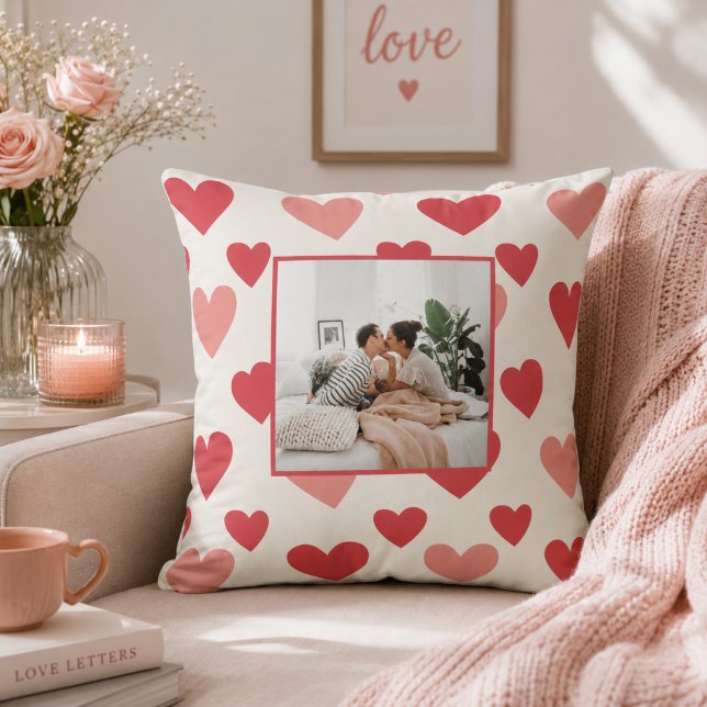 Almohada personalizada con foto en corazón para Sa (Subido por el creador)