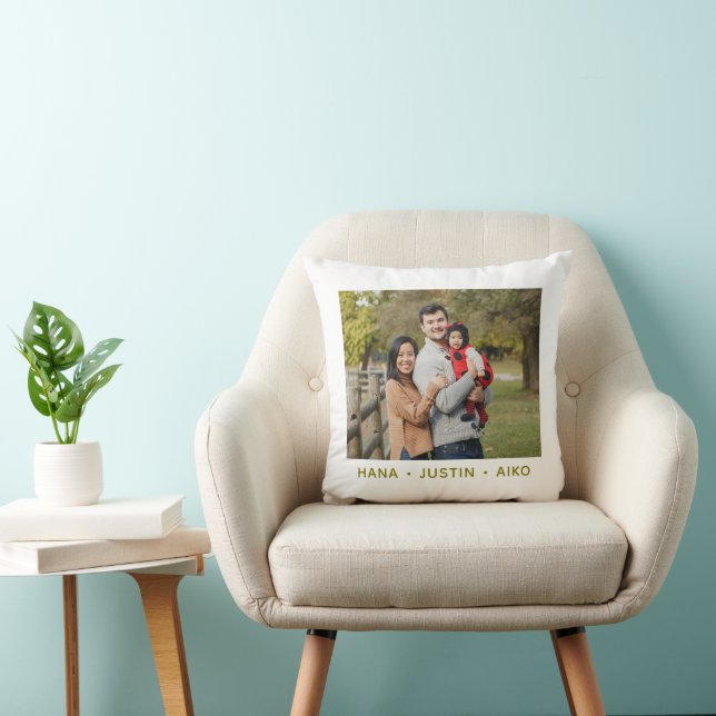 Almohada personalizada con foto familiar (Silla)