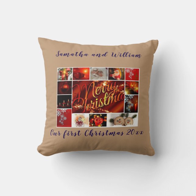 Almohada personalizada con fotos como recuerdo (Anverso)