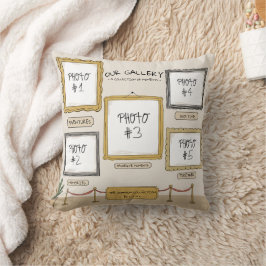 Almohada personalizada con galería de arte y foto