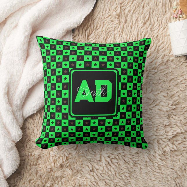 Almohada personalizada con inicial chic para regal (Manta)