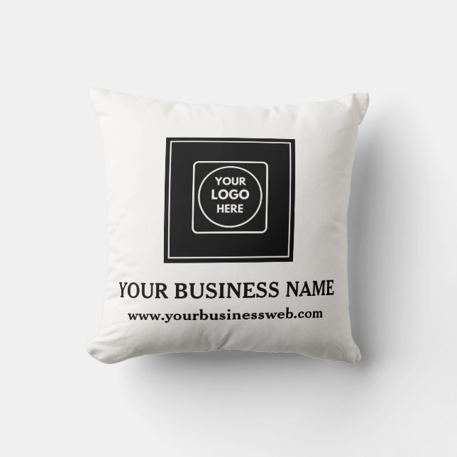 Almohada personalizada con logotipo de empresa par (Anverso)