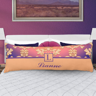 Almohada Personalizada con Monograma de Damasco Me
