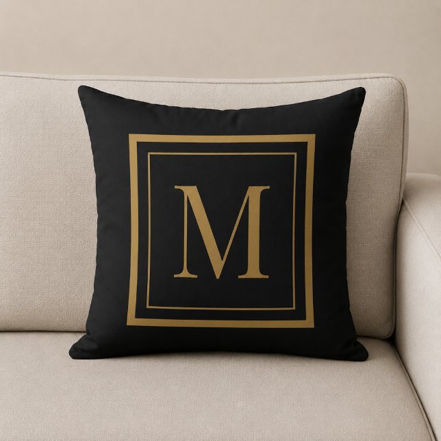 Almohada personalizada con monograma enmarcado en  (Subido por el creador)