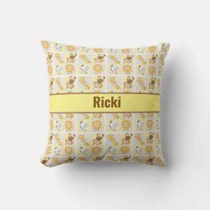 Almohada personalizada con monograma tema marino