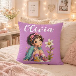 Almohada Personalizada Con Nombre De Niña Regalo L
