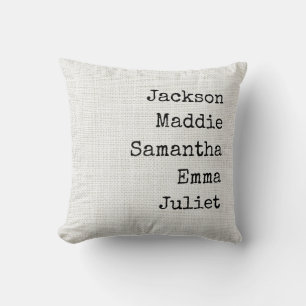 Almohada personalizada con nombre para regalar a a