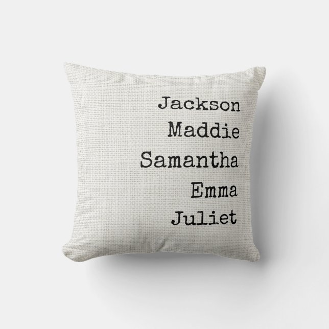 Almohada personalizada con nombre para regalar a a (Anverso)