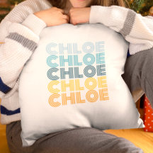 Almohada Personalizada con Nombre Repetido Moderno