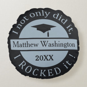 Almohada personalizada con nombre y año de graduac