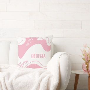 Almohada personalizada con patrón minimalista