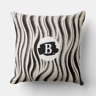 Almohada personalizada con raya de cebra – Persona