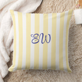 Almohada personalizada con raya de monograma | Got