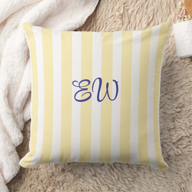 Almohada personalizada con raya de monograma | Got (Manta)