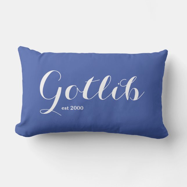 Almohada personalizada de apellido (Anverso)