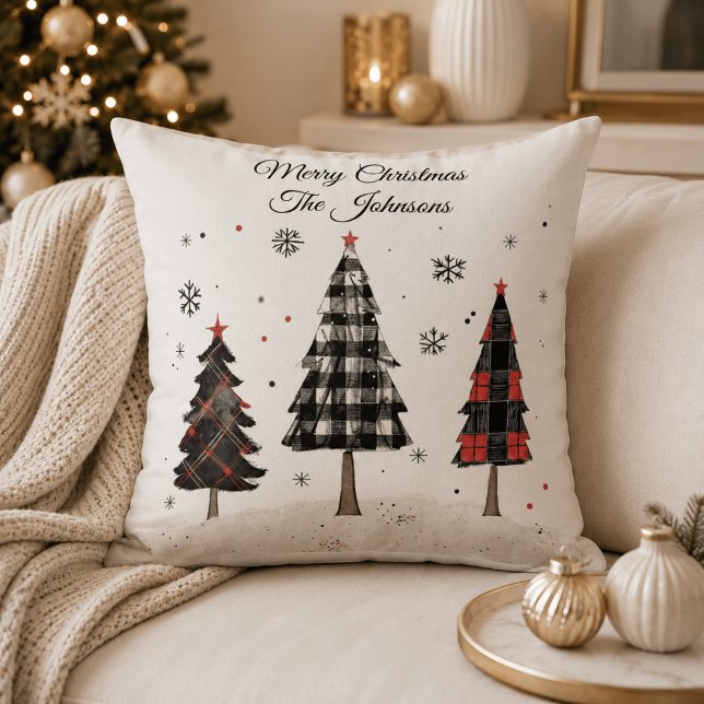Almohada personalizada de árbol de Navidad de cuad (Subido por el creador)