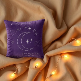 Almohada personalizada de arte lineal celestial