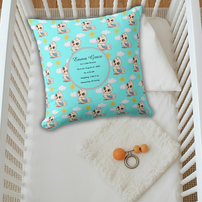 Almohada Personalizada de Bebé Pájaro (Subido por el creador)