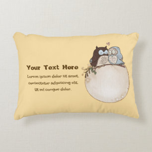 Almohada personalizada de búho Almohada de acento