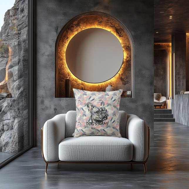 Almohada personalizada de Bulldog Francés con pinc (Subido por el creador)