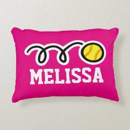almohada personalizada de chicas rosados con softb