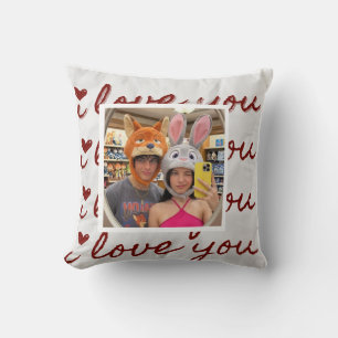 Almohada personalizada de collage de fotos estétic