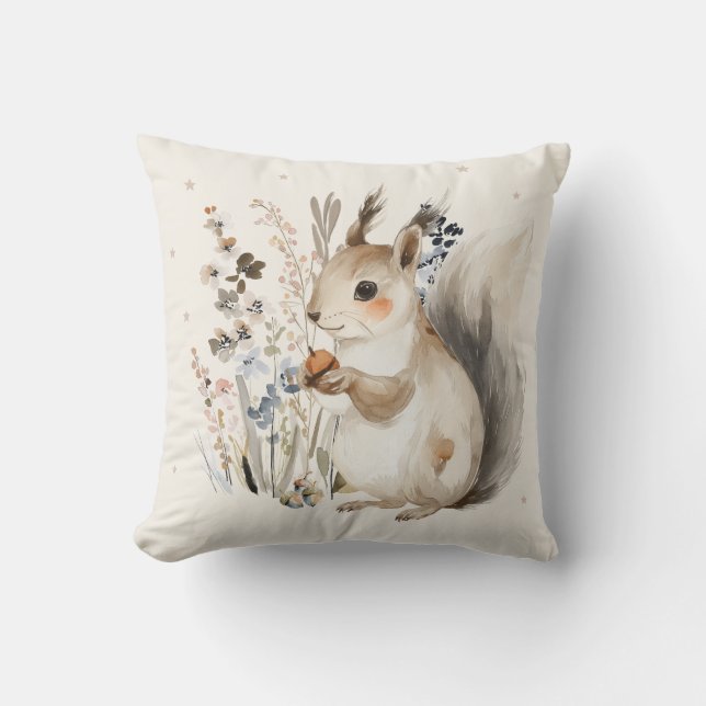 Almohada personalizada de conejo para echar (Anverso)