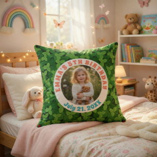 Almohada personalizada de cumpleaños con foto de h