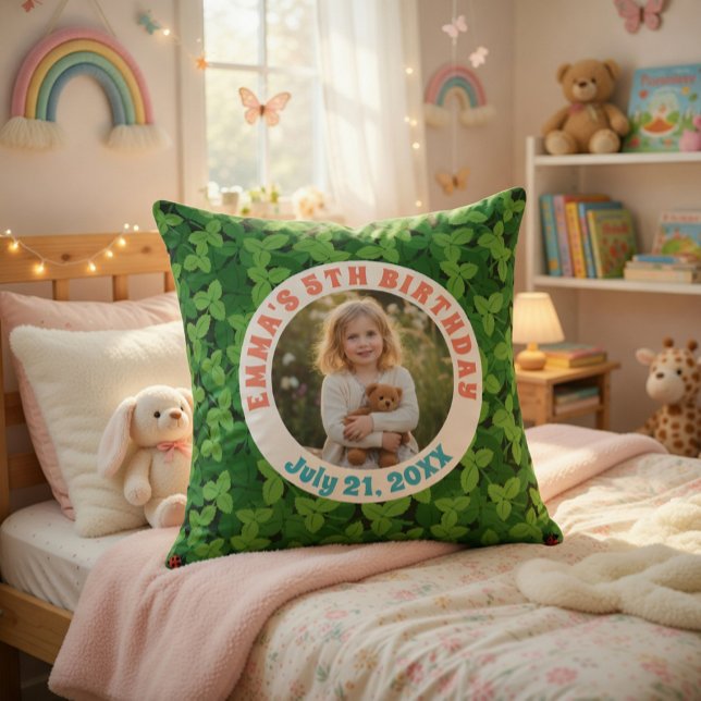 Almohada personalizada de cumpleaños con foto de h (Subido por el creador)