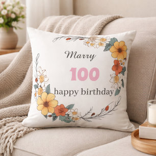 Almohada Personalizada de Cumpleaños con Nombre y 