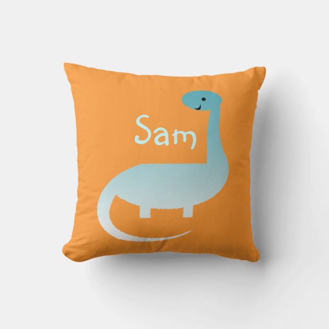 Almohada personalizada de dinosaurio para niños (Anverso)