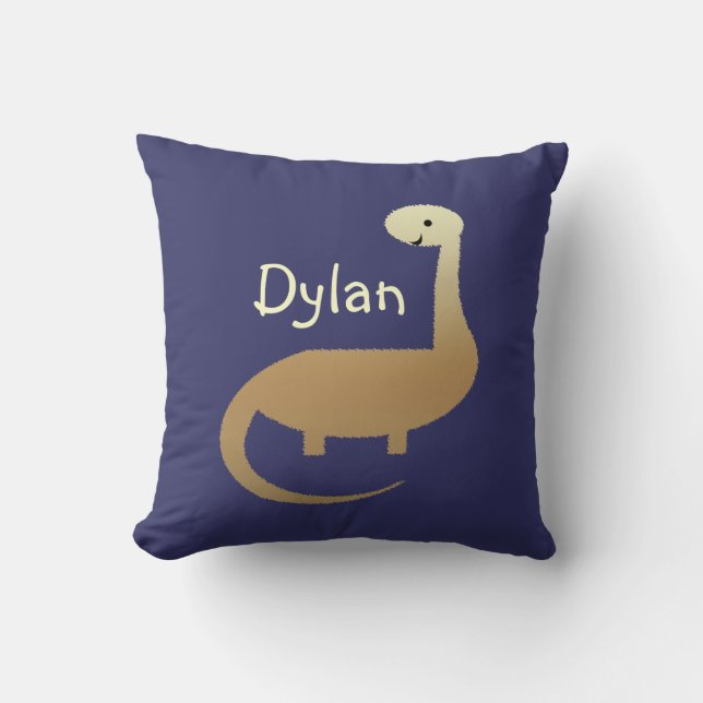 Almohada personalizada de dinosaurio para niños (Anverso)