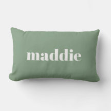 almohada personalizada de dormitorio con nombre