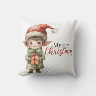 Almohada personalizada de elfo de Navidad – Fiesta