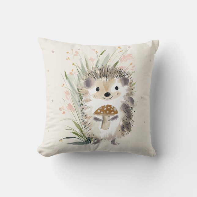 Almohada personalizada de erizo de throw (Anverso)
