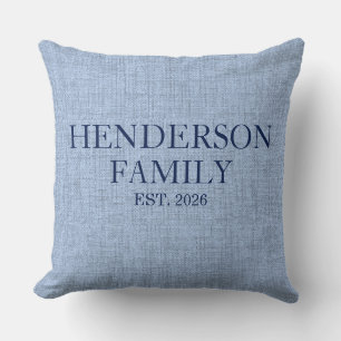 Almohada personalizada de familia con patrón de li