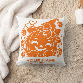 Almohada personalizada de Halloween de calabaza pa