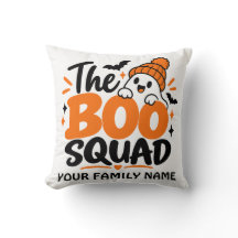 Almohada personalizada de Halloween de The Boo Squ