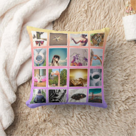 Almohada personalizada de Instagram con collage de