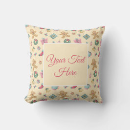 Almohada personalizada de jengibre de Navidad