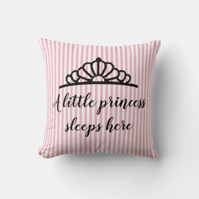 Almohada personalizada de la banda rosa de la prin (Anverso)